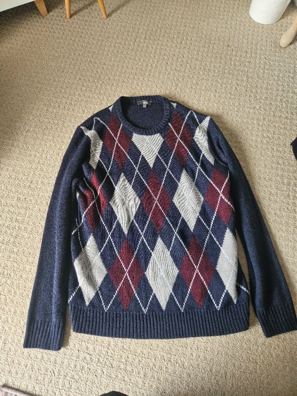 Men's Navy Argly Crewneck Sweater - Classic Style
